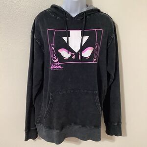 Avatar the Last Airbender Acid Wash Grunge Emo Scene Graphic 2000s Hoodie SM
